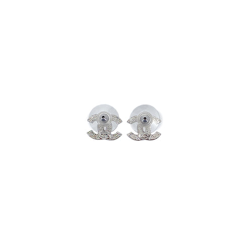 CHANEL EARRINGS COCOMARK RHINESTONE SILVER ACCESSORY 08V 90283982 - PURPOSE
