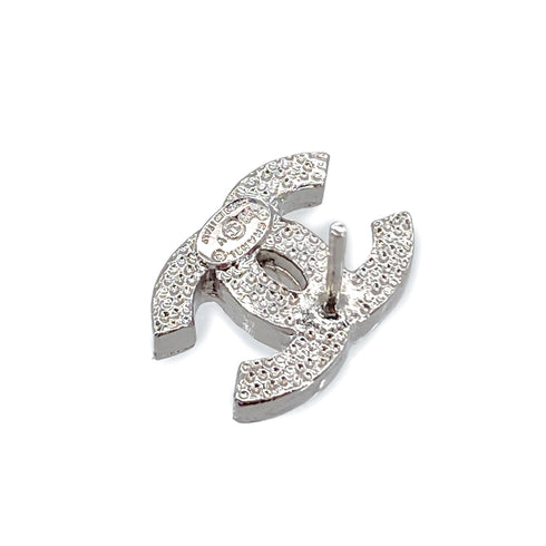 CHANEL EARRINGS COCOMARK RHINESTONE SILVER ACCESSORY 08V 90283982 - PURPOSE