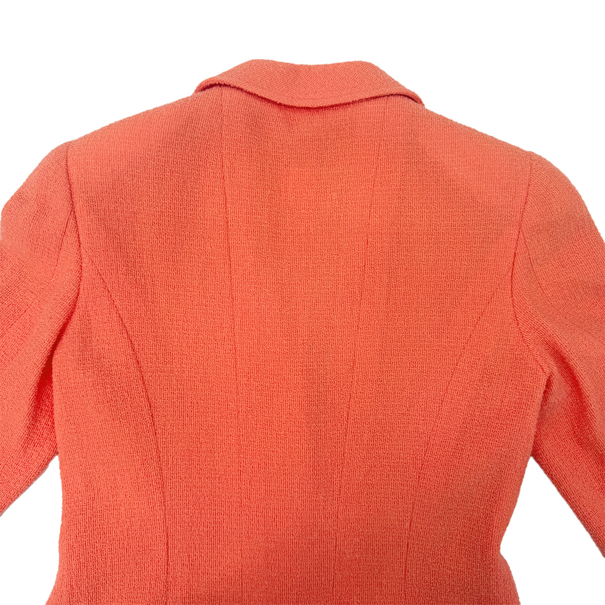 CHANEL COCO BUTTON LONG JACKET ORANGE WOOL 40 97P RTW 90283992