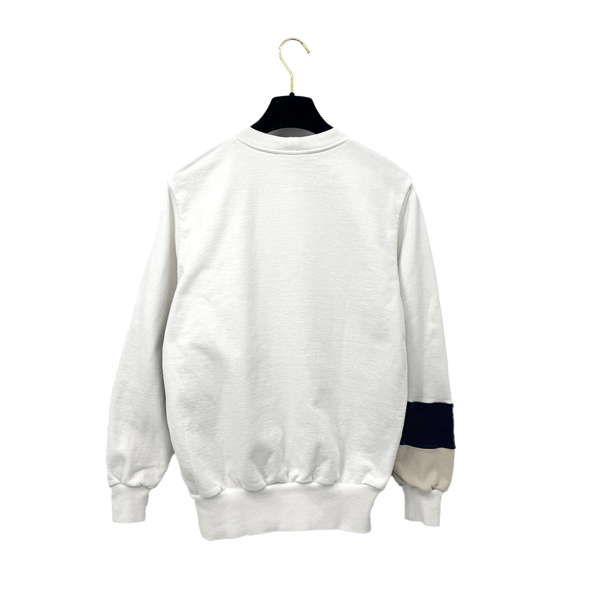 CHANEL BIG COCO MARK SWEATSHIRT BLACK WHITE BEIGE COTTON 36 P58 RTW 90284002