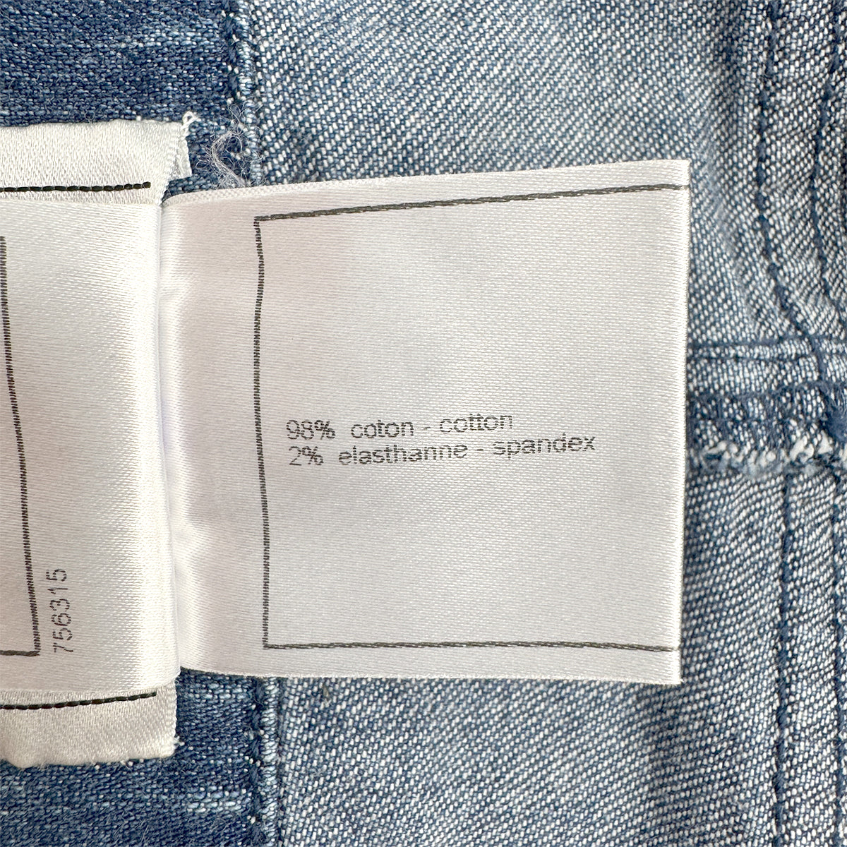 CHANEL COCO BUTTON DENIM SHORTS BLUE COTTON 36 06P RTW 90284005