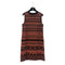 CHANEL GREECE BURNT SLEEVELESS DRESS ORANGE BLACK PAPER 38 P58 RTW 90284008 - PURPOSE