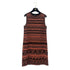 CHANEL GREECE BURNT SLEEVELESS DRESS ORANGE BLACK PAPER 38 P58 RTW 90284008 - PURPOSE