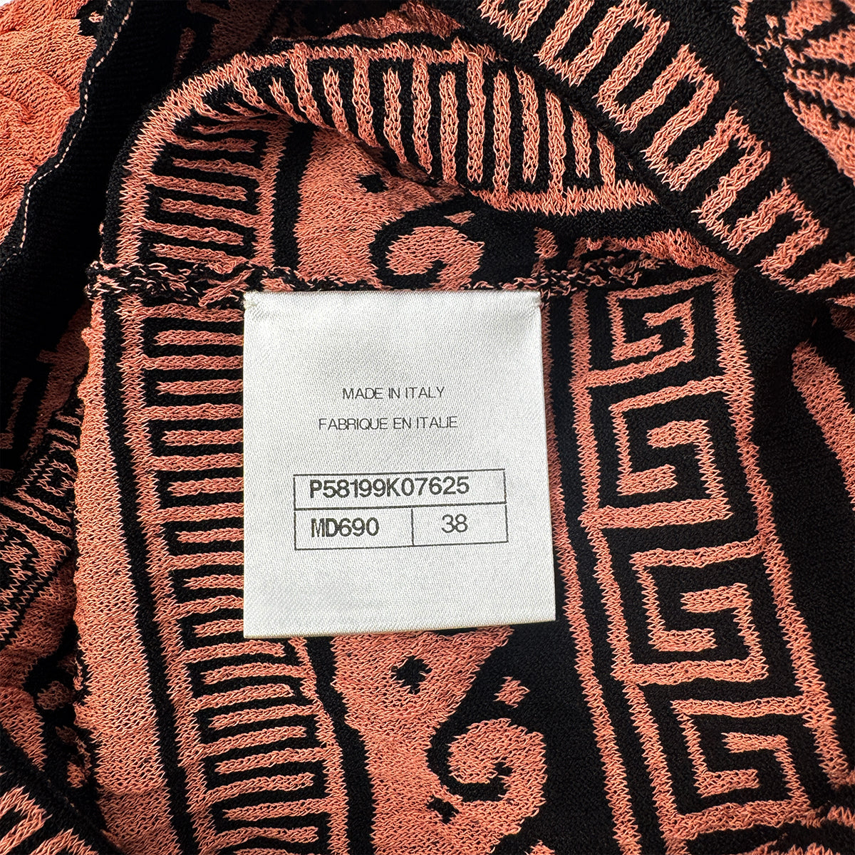 CHANEL GREECE BURNT SLEEVELESS DRESS ORANGE BLACK PAPER 38 P58 RTW 90284008