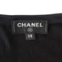CHANEL SLEEVELESS TOPS CAMELLIA COCOMARK BLACK SILK 38 P58 RTW 90284010 - PURPOSE