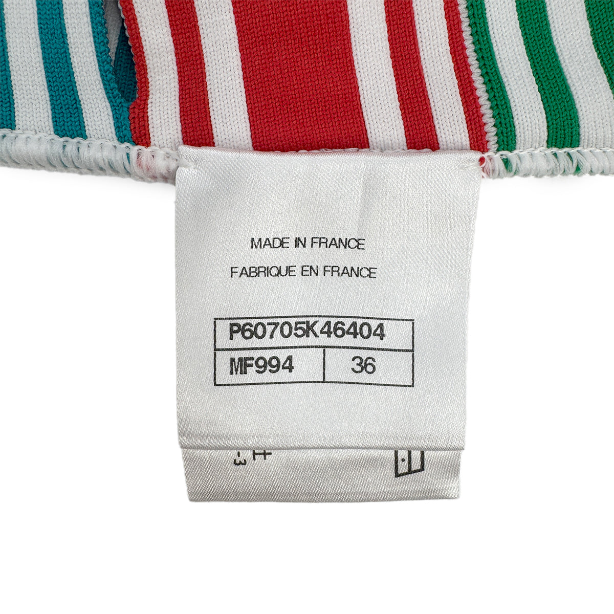 CHANEL COCOMARK BORDER SLEEVELESS TOPS MULTICOLOR POLYESTER 36 P60 RTW 90284014