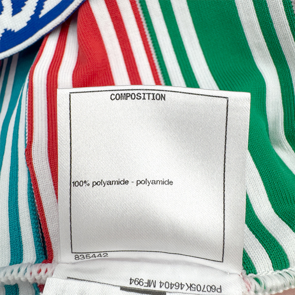 CHANEL COCOMARK BORDER SLEEVELESS TOPS MULTICOLOR POLYESTER 36 P60 RTW 90284014