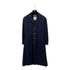 CHANEL VINTAGE COCO BUTTON DRESS NAVY WOOL 38 RTW 90284017 - PURPOSE
