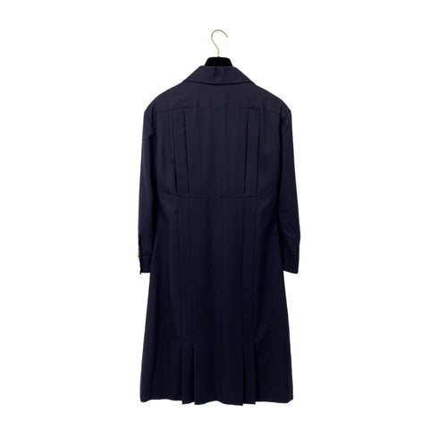 CHANEL VINTAGE COCO BUTTON DRESS NAVY WOOL 38 RTW 90284017 - PURPOSE