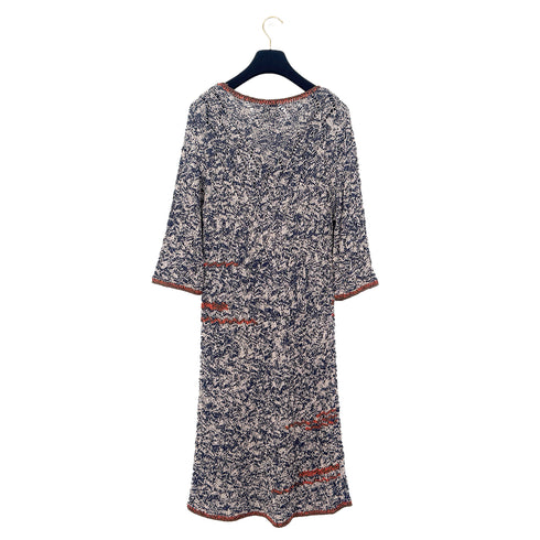 CHANEL COCOMARK BUTTON KNIT DRESS MULTICOLOR VISCOSE 42 P40 RTW 90284019 - PURPOSE