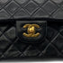 CHANEL VINTAGE CLASSIC FLAP MEDIUM CHAIN SHOULDER BAG BLACK LAMB SKIN 90284155 - PURPOSE