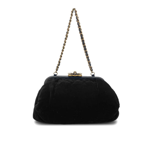 CHANEL BEE CHAIN SHOULDER BAG BLACK VELOR 90284156 - PURPOSE