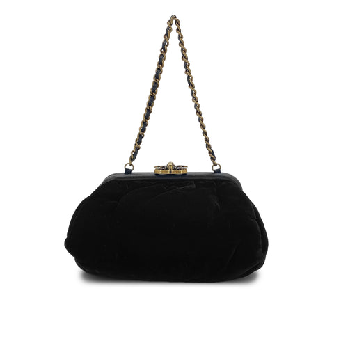 CHANEL BEE CHAIN SHOULDER BAG BLACK VELOR 90284156 - PURPOSE