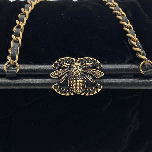 CHANEL BEE CHAIN SHOULDER BAG BLACK VELOR 90284156 - PURPOSE
