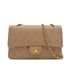 CHANEL VINTAGE CLASSIC FLAP MEDIUM CHAIN SHOULDER BAG BEIGE LAMB SKIN 90284161 - PURPOSE