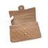 CHANEL VINTAGE CLASSIC FLAP MEDIUM CHAIN SHOULDER BAG BEIGE LAMB SKIN 90284161 - PURPOSE