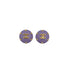 CHANEL VINTAGE EARRINGS COCOMARK ROUND DOT STUDS ACCESSORY PURPLE PLASTIC 96C 90284392 - PURPOSE