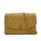 CHANEL VINTAGE MATELASSE CHAIN SHOULDER BAG BEIGE CAVIAR SKIN 90284398 - PURPOSE