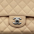 CHANEL CLASSIC FLAP MEDIUM CHAIN SHOULDER BAG BEIGE CAVIAR SKIN 90284407