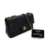 CHANEL VINTAGE CLASSIC FLAP SMALL CHAIN SHOULDER BAG BLACK LAMB SKIN 90284410 - PURPOSE