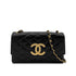 CHANEL VINTAGE MATELASSE BIG COCO CHAIN SHOULDER BAG BLACK LAMB SKIN 90284418 - PURPOSE