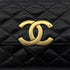 CHANEL VINTAGE MATELASSE BIG COCO CHAIN SHOULDER BAG BLACK LAMB SKIN 90284418 - PURPOSE