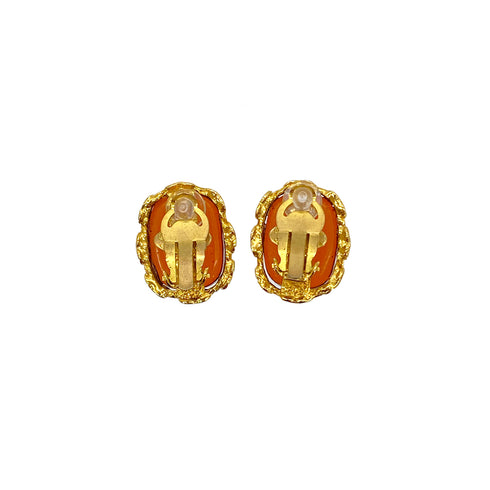 CHANEL VINTAGE EARRINGS COCOMARK COLOR STONE ACCESSORY 28 90284419 - PURPOSE