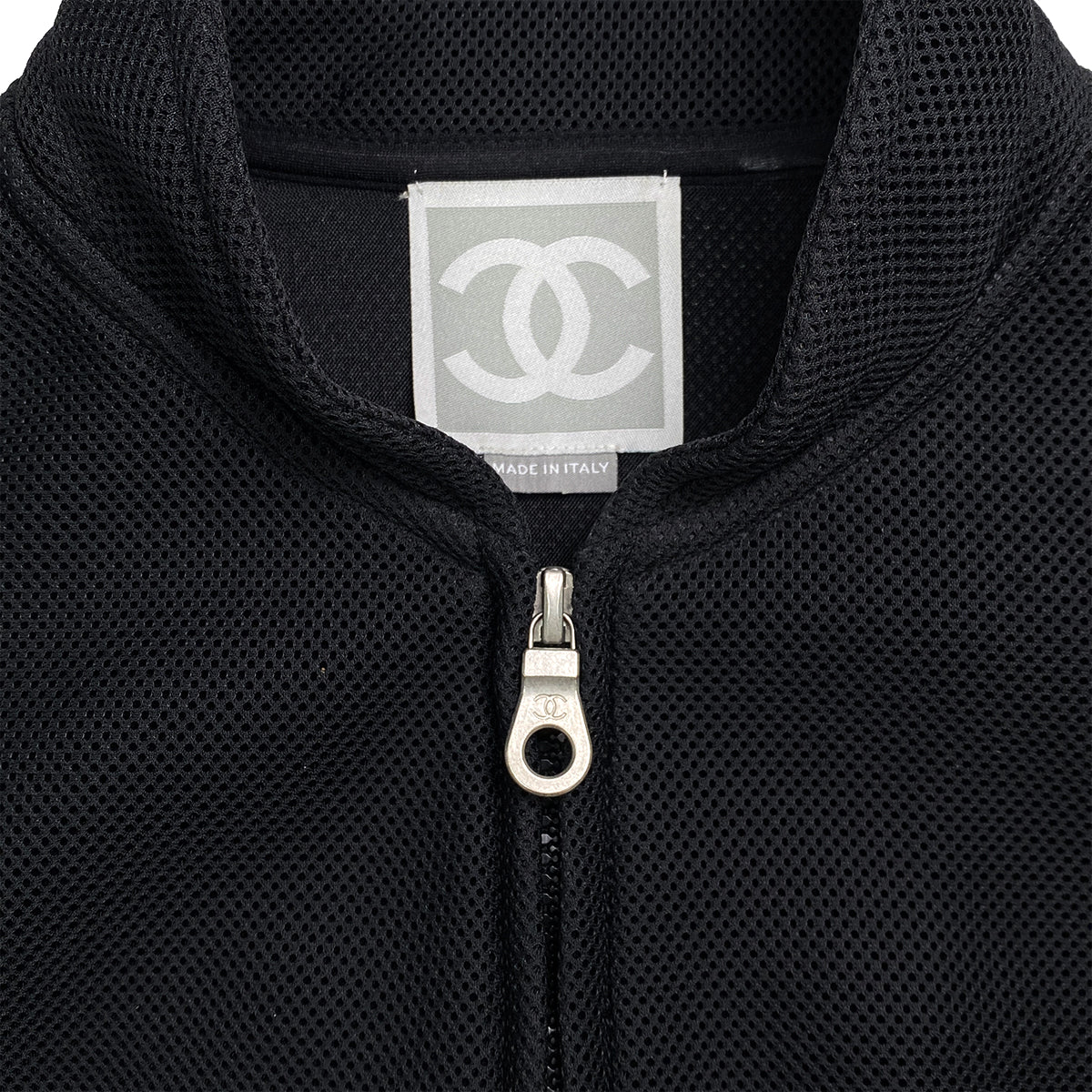 CHANEL SPORTS LINE JERSEY BLACK POLYESTER 38 03P RTW 90284425