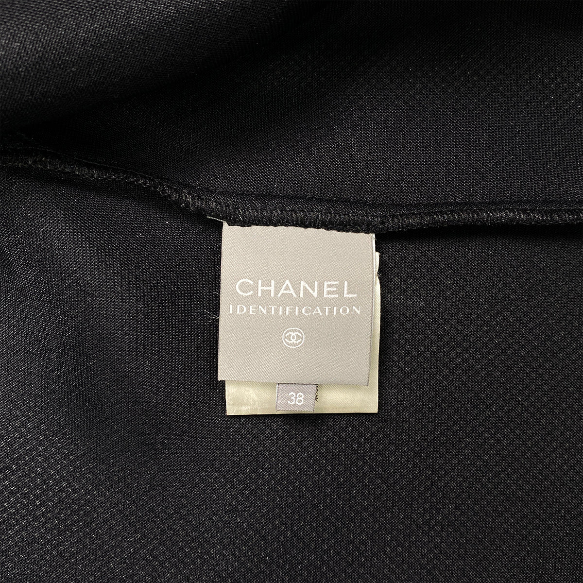 CHANEL SPORTS LINE JERSEY BLACK POLYESTER 38 03P RTW 90284425