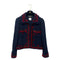 CHANEL VINTAGE TWEED JACKET NAVY RED WOOL 38 97A RTW 90284427 - PURPOSE