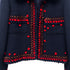 CHANEL VINTAGE TWEED JACKET NAVY RED WOOL 38 97A RTW 90284427 - PURPOSE