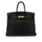 HERMES BIRKIN 35 BLACK TOGO HAND BAG □G GHW 90284555 - PURPOSE