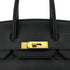 HERMES BIRKIN 35 BLACK TOGO HAND BAG □G GHW 90284555 - PURPOSE