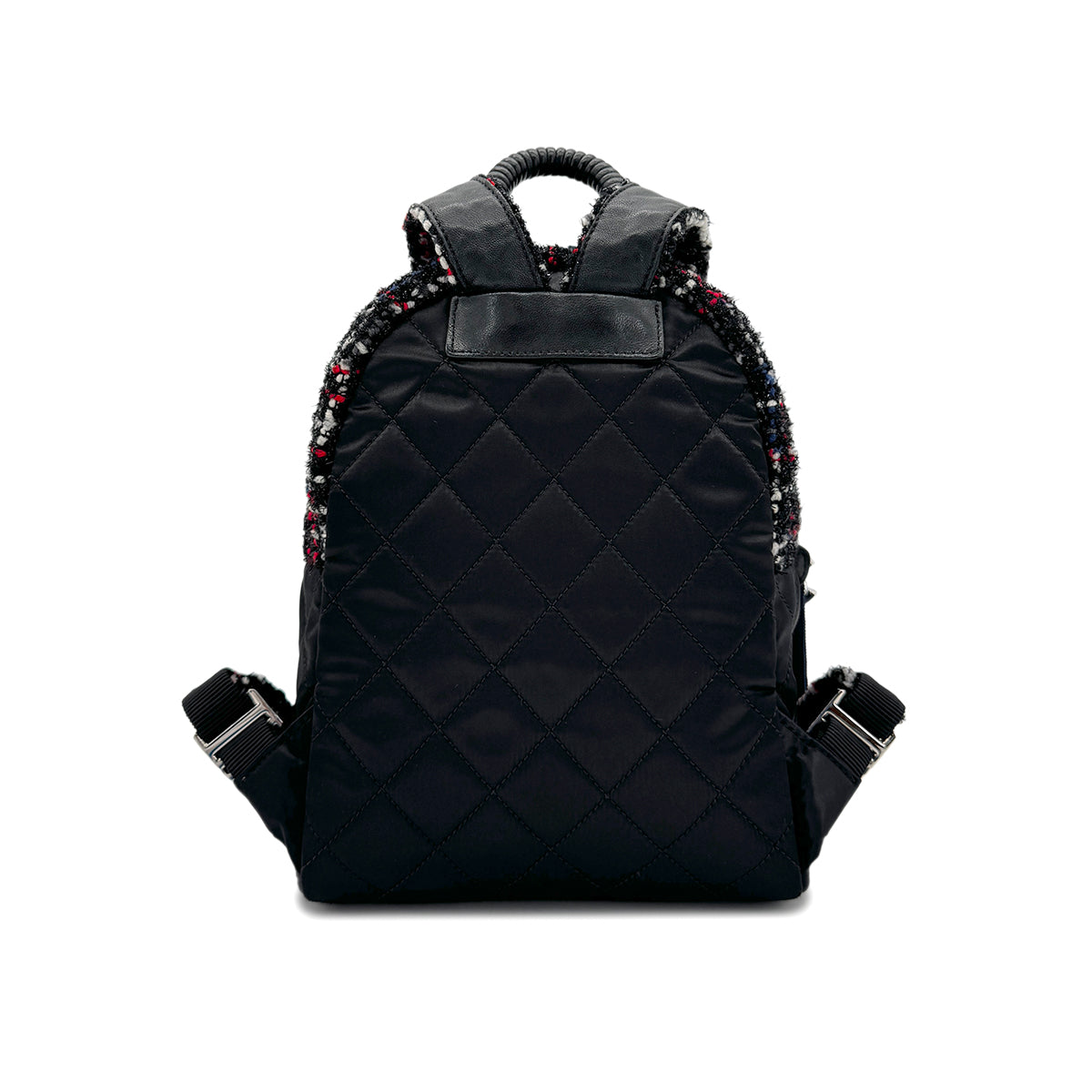 CHANEL MATELASSE COCOMARK SMALL BACKPACK BLACK TWEED 90284565