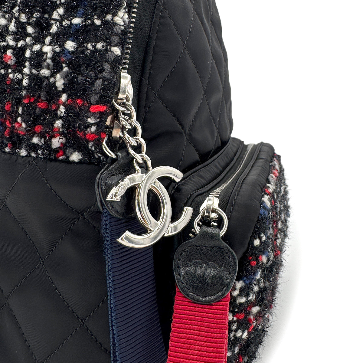CHANEL MATELASSE COCOMARK SMALL BACKPACK BLACK TWEED 90284565