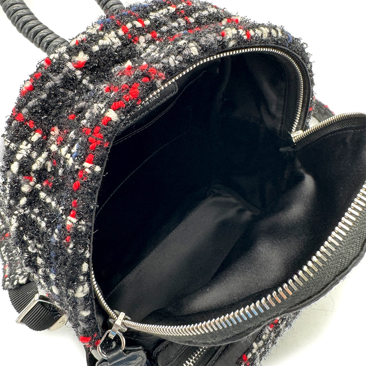 CHANEL MATELASSE COCOMARK SMALL BACKPACK BLACK TWEED 90284565