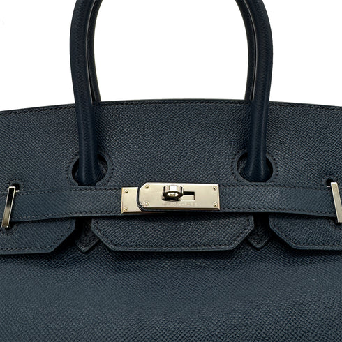 HERMES BIRKIN 35 BLUE DE PRESSE VEAU EPSOM HAND BAG □L SHW 90284566 - PURPOSE