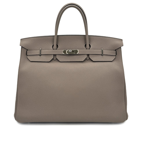 HERMES BIRKIN 40 GRIS ASPHALTE TOGO HAND BAG A SHW 90284567 - PURPOSE