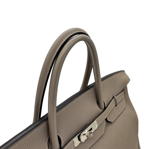 HERMES BIRKIN 40 GRIS ASPHALTE TOGO HAND BAG A SHW 90284567 - PURPOSE