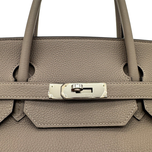 HERMES BIRKIN 40 GRIS ASPHALTE TOGO HAND BAG A SHW 90284567 - PURPOSE