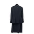 CHANEL VINTAGE COCO BUTTON FOUR POCKET WOOL JACKET SKIRT SET BLACK 36 RTW 90284580 - PURPOSE