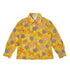 CHANEL COCO CAMELLIA PATTERN SHIRT SLEEVELESS TOP SKIRT SET YELLOW 36 03S RTW 90284581 - PURPOSE