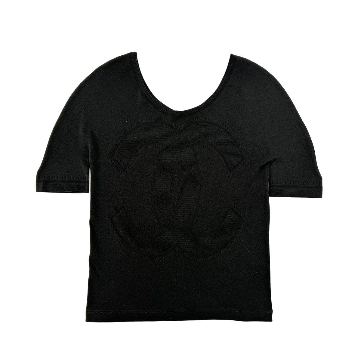 CHANEL BIG COCO TOPS BLACK POLYAMIDE S P58 RTW 90284589