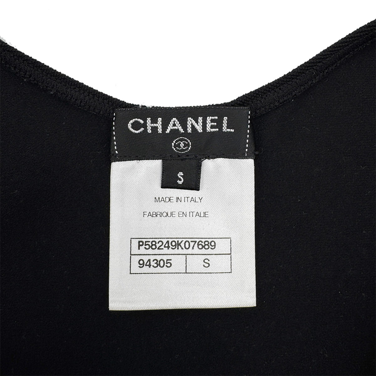 CHANEL BIG COCO TOPS BLACK POLYAMIDE S P58 RTW 90284589