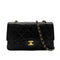 CHANEL VINTAGE CLASSIC FLAP MIDIUM CHAIN SHOULDER BAG BLACK LAMB SKIN 90284860 - PURPOSE
