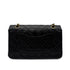 CHANEL VINTAGE CLASSIC FLAP MIDIUM CHAIN SHOULDER BAG BLACK LAMB SKIN 90284860 - PURPOSE