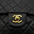 CHANEL VINTAGE CLASSIC FLAP MIDIUM CHAIN SHOULDER BAG BLACK LAMB SKIN 90284860 - PURPOSE