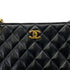 CHANEL VINTAGE MATELASSE CHAIN SHOULDER BAG BLACK LAMB SKIN 90284861 - PURPOSE