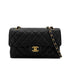 CHANEL CLASSIC FLAP SMALL CHAIN SHOULDER BAG BLACK CAVIAR SKIN 90284863 - PURPOSE