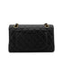 CHANEL CLASSIC FLAP SMALL CHAIN SHOULDER BAG BLACK CAVIAR SKIN 90284863 - PURPOSE